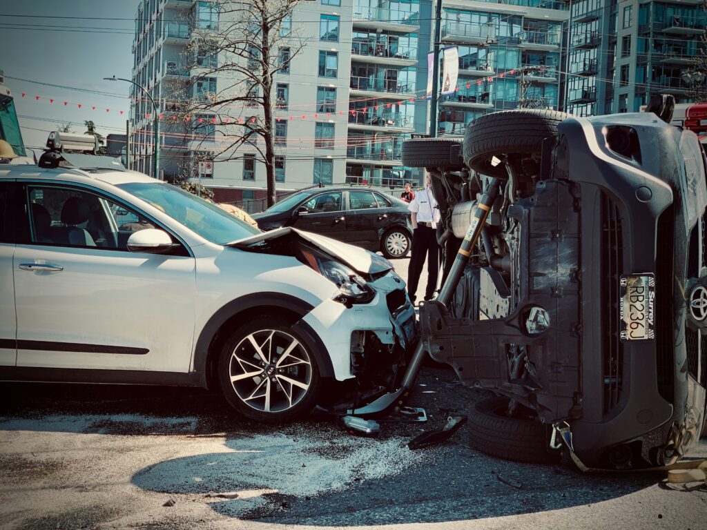 Accidente de tráfico en carretera