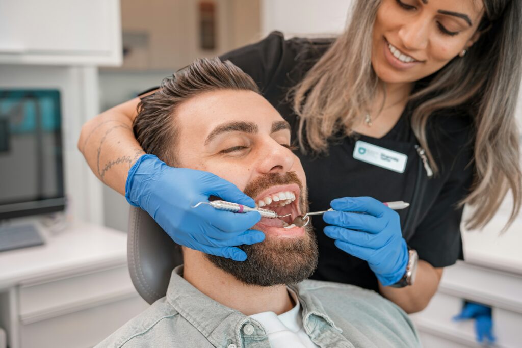 paciente en clinica dental